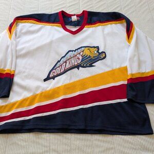 Vintage defunct Colorado Gold Kings Hockey Jersey XXL EUC autographed